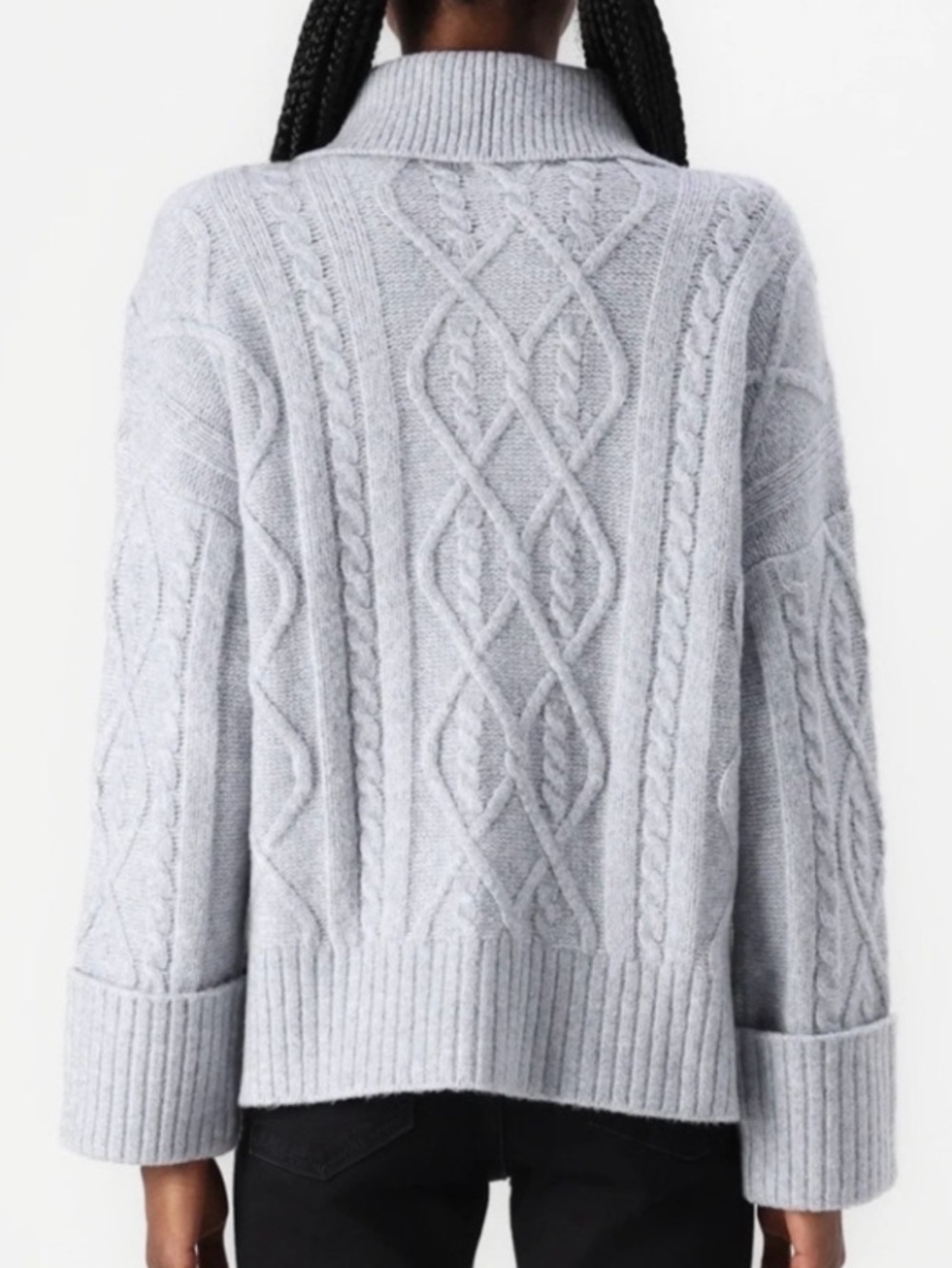 Abercrombie & Fitch Cable-Knit Button Down Gray Cardigan Size
S NWOT - Picture 3 of 16